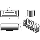 Gedy Smart Planchet, 25,2x8,6x10,2cm, chroom