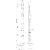 Intersteel Kantschuif 400x25mm - RVS