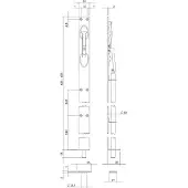 Intersteel Kantschuif 25 mm/600 mm rvs