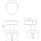 Intersteel Deurknop Castor Rond Verkropt Rvs