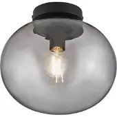 Nordlux Plafondlamp Alton, dimbaar, alu / grijs / zink, Woon-/ Eetkamer, Glas, plafondlamp