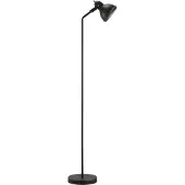 Nordlux vloerlamp Aslak, zwart, 140 cm, max. 15W, E27, zonder lamp, met schakelaar, verstelbaar