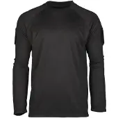 Mil-Tec - Tactisch sneldrogend T-shirt met lange mouwen Large Zwart