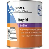 Sigma Rapid Satin | Sneldrogende Zijdeglans Lakverf Buiten 1 LTR - Kleur|1|2
