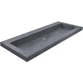 Wiesbaden Raw wastafel enkel zonder kraangat 100x46x5 cm hardsteen gezoet