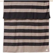 Form & Refine Aymara deken 130x190 cm Ribbon Beige-black