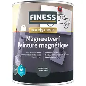 Finess Magneetverf Acryl - Donkergrijs - 1L
