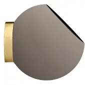 AYTM Wandbloempot Globe, Ø 21 cm, grijsbruin, aluminium Globe, messing / goud, Aluminium, Design
