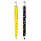 Kikkerland 7-in-1 Gadget Pen - Bevat 7 functionaliteiten - Handig voor onderweg