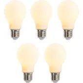 LUEDD Set van 5 E27 dimbare LED lampen A60 mat 5W 380lm