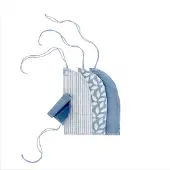 Imse - Imse - wasbare tampons - 8 stuks - denim - mini