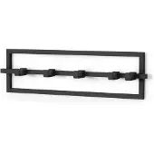 Umbra Cubiko handdoekrek 53x15x6cm met 5 haken zwart 1016881-040