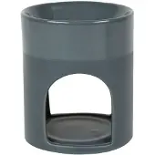 Scentchips kaarshouder Pearl 12 cm steen grijs