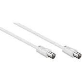 Nedis Coax kabel mannelijk - - 10 meter (Analoog, Wit)