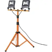 Ledvance Worklight Tripod LED schijnwerper 2x30W, geel / oranje, metaal