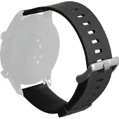 Puro Multibrand polsband PURO universeel, 22mm (S/M/ M/L), juodas (22 mm, Silicone, Universeel), Horlogebandjes, Zwart