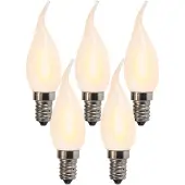 LUEDD Set van 5 E14 LED matte kaarslamp BXS35 1W 100 lumen 2200K
