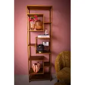 Ptmd collection PTMD Shavon Copper keramiek pot golf vorm rond hoog S (koper/rose)