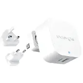 Innergie ADP-45HW TRC - Binnen - AC - DC - 20 V - 1,3 A - Wit (45 W, Snel opladen), USB-lader, Wit