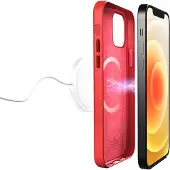 Puro , Hoesje geschikt voor iPhone 12 / 12 Pro - SKYMAG MagSafe Compatibel, Rood