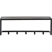 Brix kapstok abby black mangohout / gecoat staal