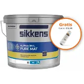 Sikkens Alphacryl Pure Mat SF | Matte Muurverf 1 LTR - Donkere kleur|1