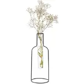 Balvi Silhouette vaas fles zwart