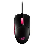 Asus ROG Strix Impact II Electro Punk, optische muis, USB Type-A, 6200 DPI, zwart, roze
