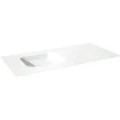 Balmani Tablo Arcato asymmetrisch linkse wastafel matte Solid Surface 120 x 55 cm, exclusief crepine