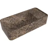 Balmani Fara handenwasser 42 x 22 cm Dark Emperador Marmer