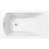 Linie Tessa Mini eenpersoons inbouwbad 120 x 70 cm acryl Glanzend Wit