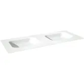 Balmani Tablo Arcato dubbele wastafel matte Solid Surface 135 x 55 cm