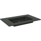 Storke Scuro enkele wastafel mat kwarts 85 x 52 cm