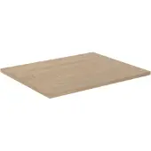 Linie Lado enkel wastafelblad natuur eiken melamine 60 x 46 cm