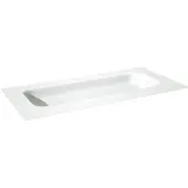 Balmani Tablo Arcato enkele wastafel voor 2 kraangaten matte Solid Surface 120 x 55 cm, exclusief crepine