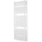 VIPERA Alegria dubbele handdoekradiator 60 x 180 cm centrale verwarming mat wit zij- en middenaansluiting 2010W