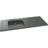 Balmani Napoli asymmetrisch linkse wastafel verzoete graniet 135 x 55 cm