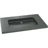 Balmani Napoli enkele wastafel verzoete graniet 90 x 55 cm