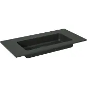 Storke Scuro enkele wastafel mat kwarts 80 x 40 cm