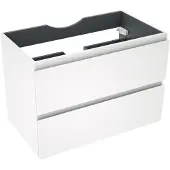 Linie Lado zwevende wastafelonderkast 80 x 46 cm mat wit 2 lades