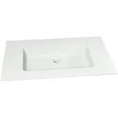 Storke Mata enkele wastafel matte solid surface 85 x 52 cm