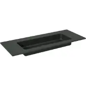 Storke Scuro enkele wastafel mat kwarts 100 x 40 cm
