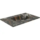 Balmani Tablo Arcato enkele wastafel Portoro Gold marmer 90 x 55 cm