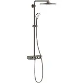 GROHE Regendouche Euphoria Smartcontrol Systeem - Met Thermostatische Kraan - Zwart - Geborsteld - Rond - Met Handdouche - 15cm Hartafstand - 2-straals - Waterbesparend