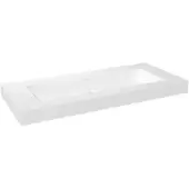 Storke Mata High enkele wastafel matte Solid Surface 120 x 52 cm