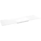 Storke Mata enkele wastafel matte solid surface 165 x 52 cm