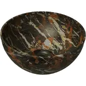 Balmani Bari XS waskom Portoro Gold marmer rond Ø 22 cm