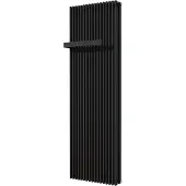 VIPERA Corrason dubbele badkamerradiator 60 x 180 cm centrale verwarming mat zwart zij- en middenaansluiting 3.081W