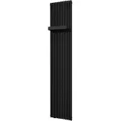 VIPERA Corrason enkele badkamerradiator 40 x 180 cm centrale verwarming mat zwart zijaansluiting 1.212W
