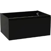Storke Edge zwevende wastafelonderkast 75 x 52 cm mat zwart 1 lade